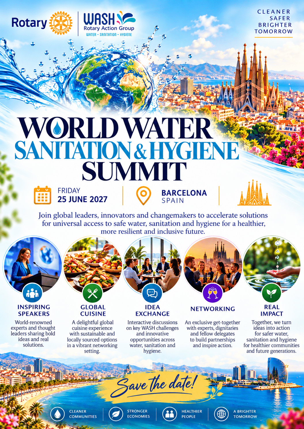 World Water, Sanitation & Hygiene Summit promo flyer